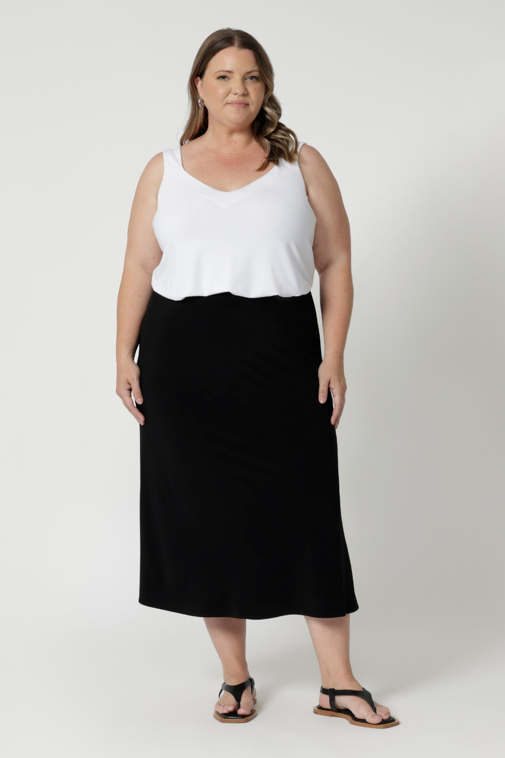 Available in sizes 8-24, this white cami ensures a perfect fit for women of all shapes and sizes. Summer ready cami is available in a range of other colours, allowing you to pick the perfect shade for your style. Whether dressed up or down, this cami is a must-have for your summer wardrobe - available in sizes 8 to 24.