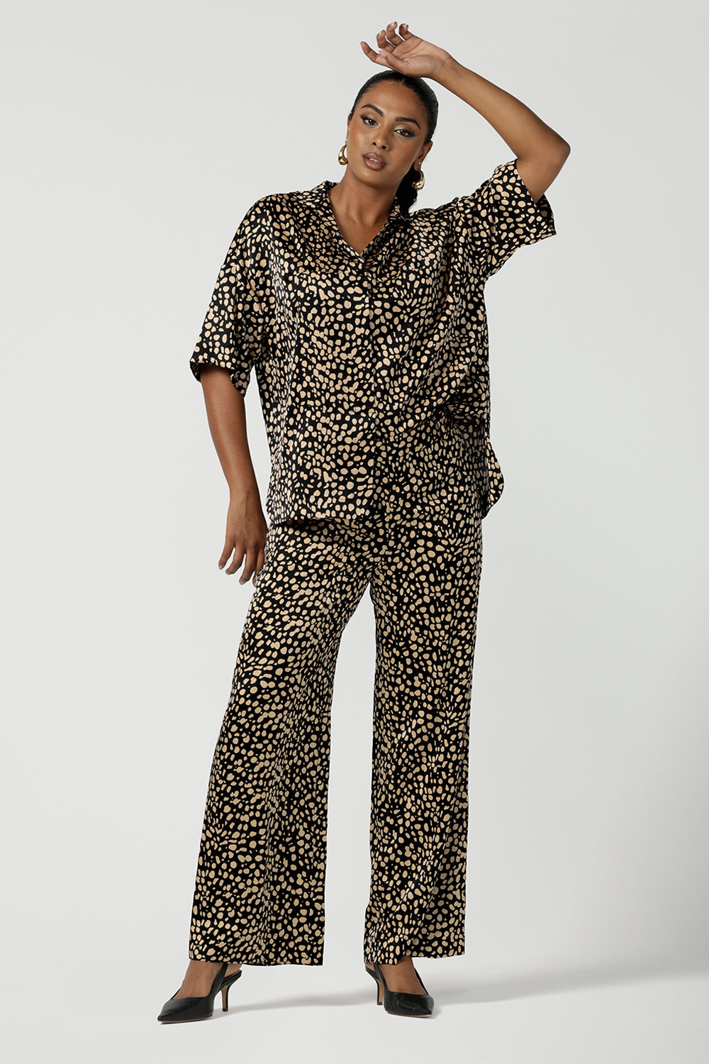 Sloane Pant in Gold Drop