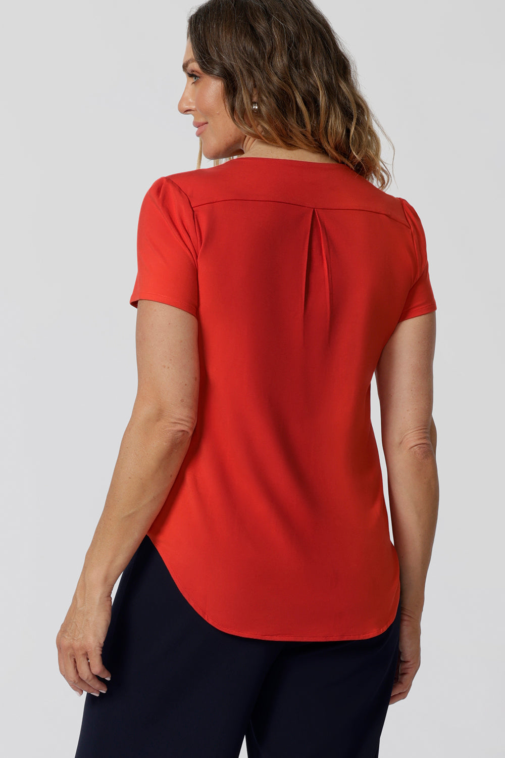 Sawyer Top in Tangerine Bamboo