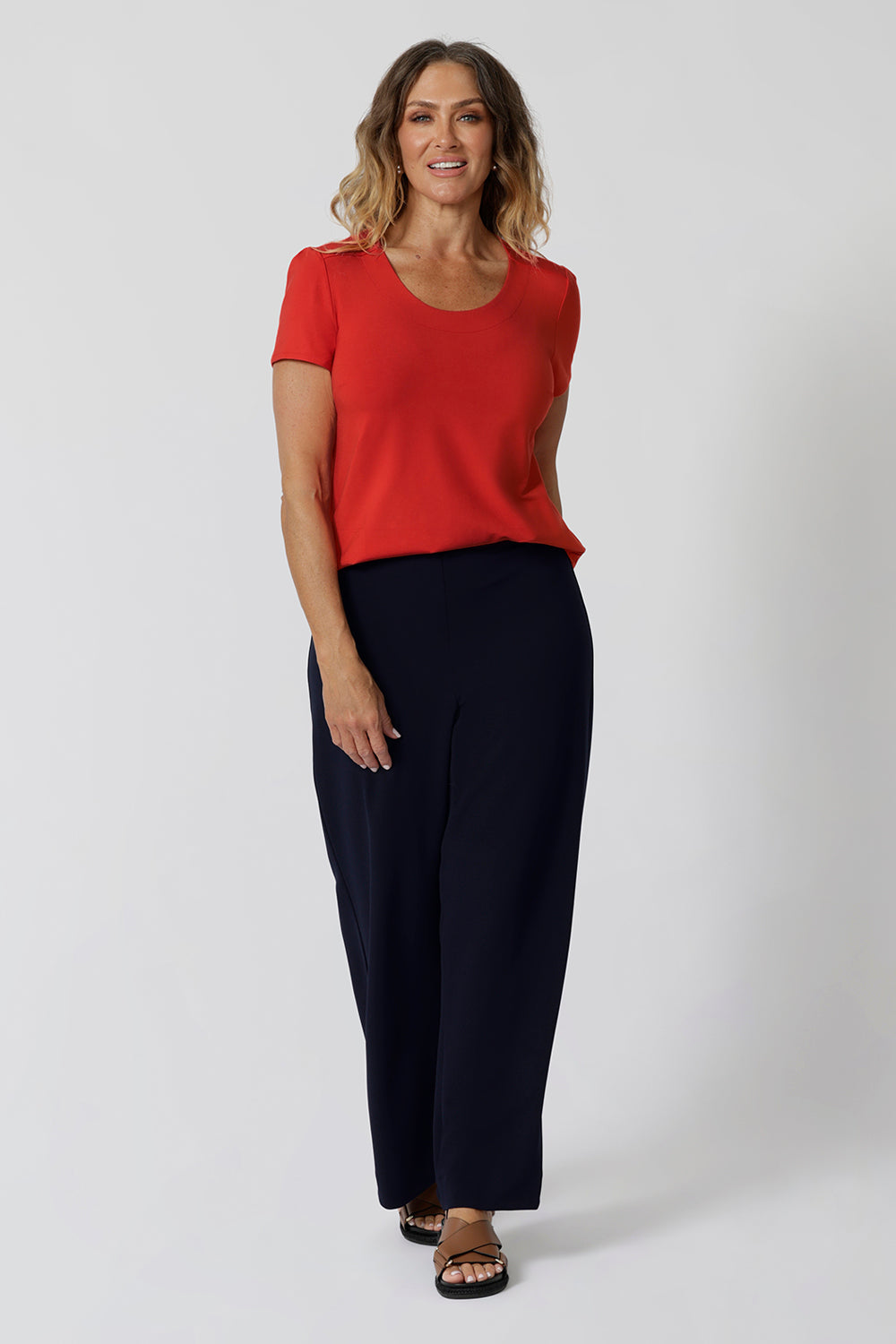 Sawyer Top in Tangerine Bamboo