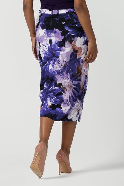 Aaron Midi Skirt in Jacaranda