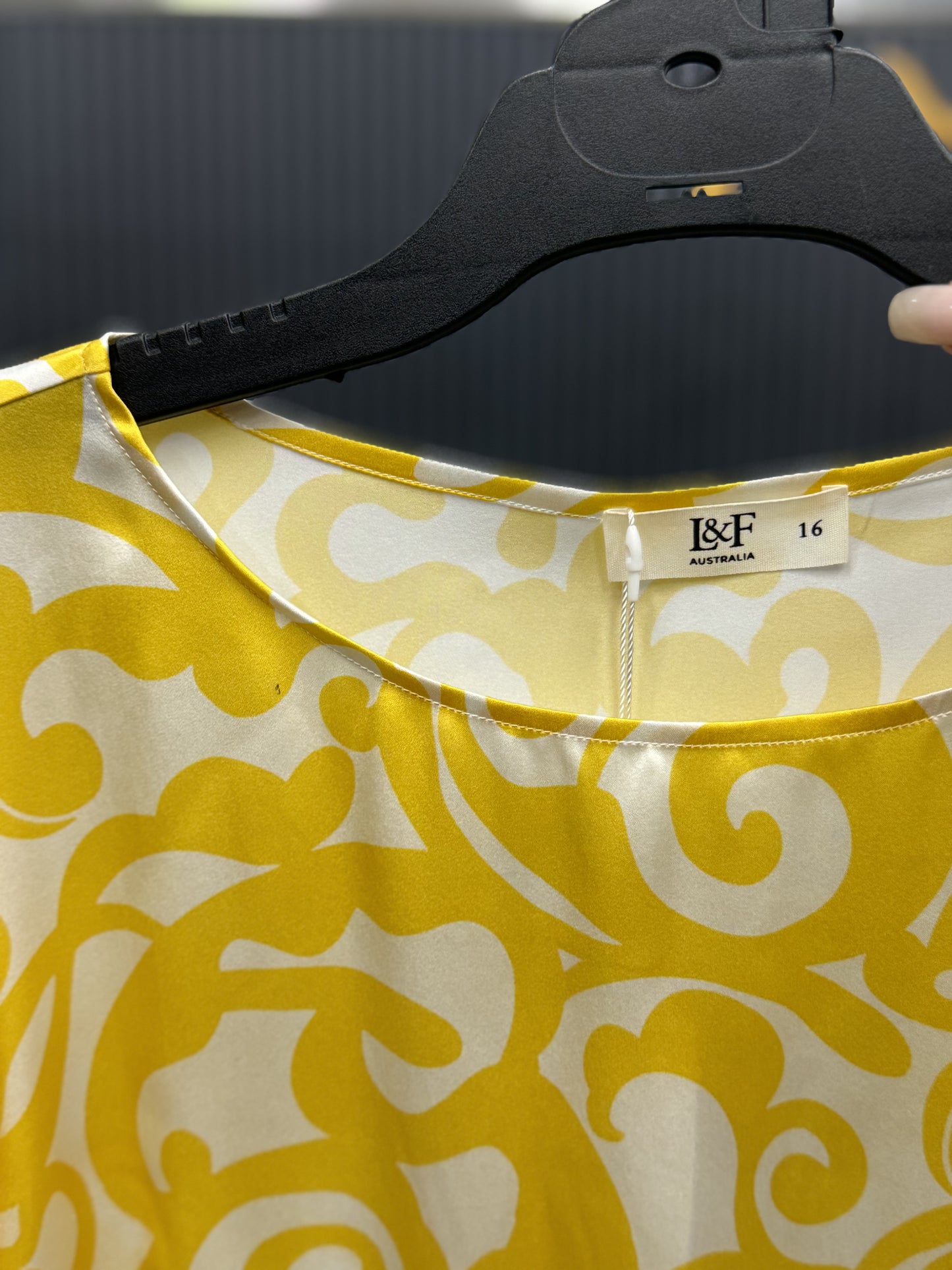 Zero Waste - Zara Top in Yellow Silk Swirl