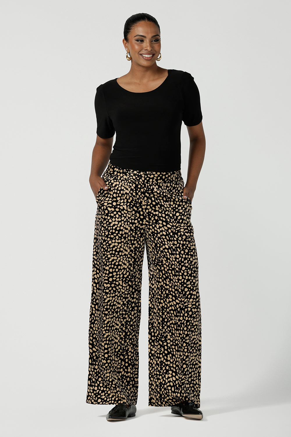 Sloane Pant in Gold Drop