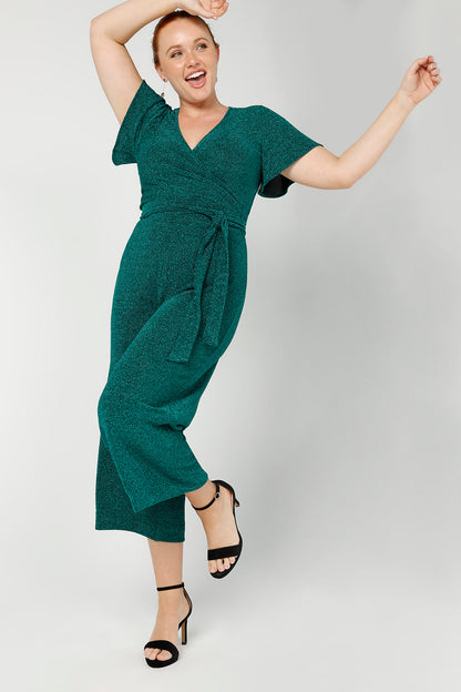 Paris Jumpsuit in Jade Glam