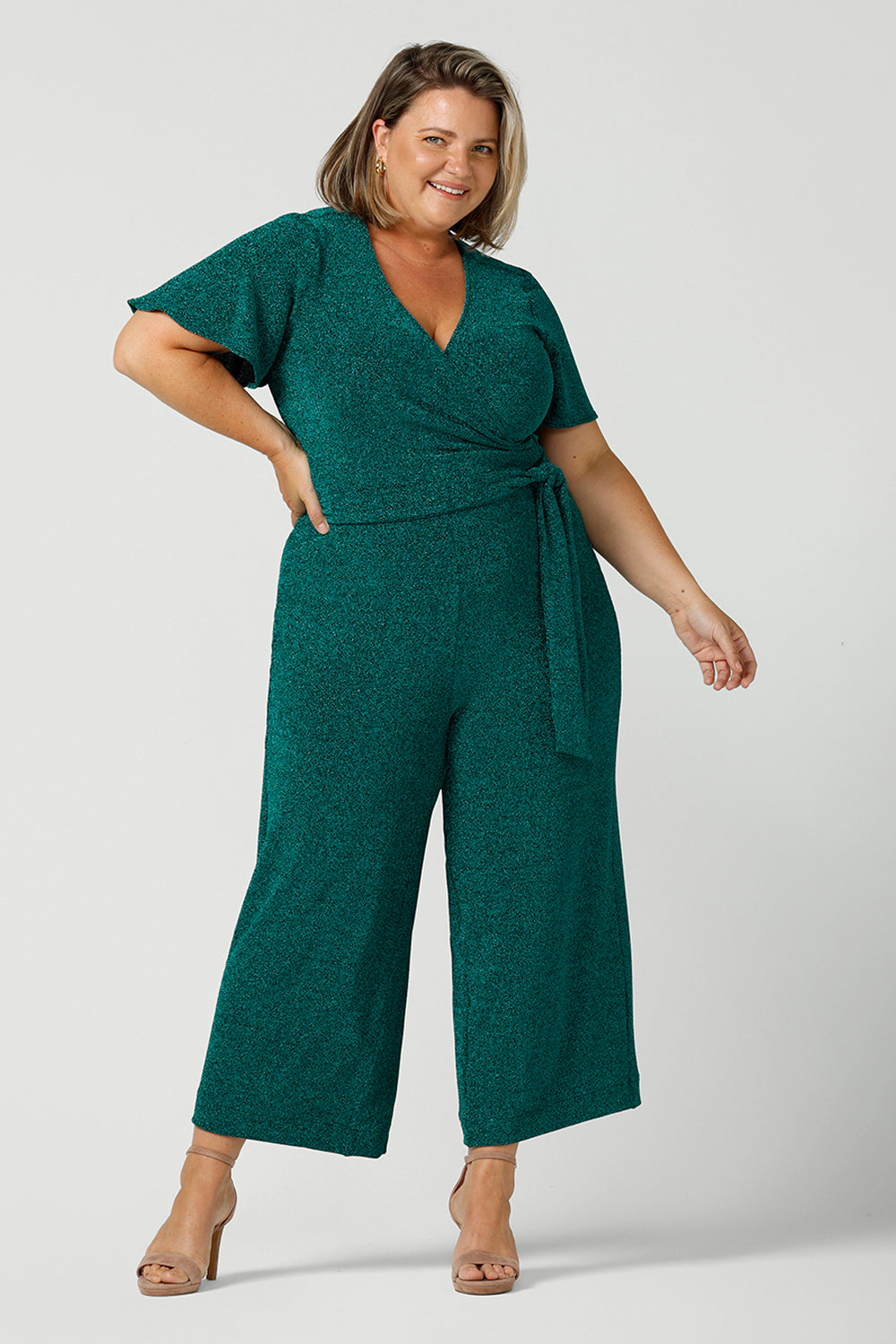 Paris Jumpsuit in Jade Glam